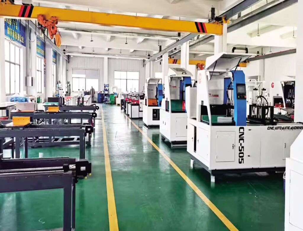 Jiurun Automatic Feeding System applied in solar frame production line