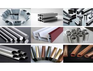 Various aluminum profiles processed by intelligent production line