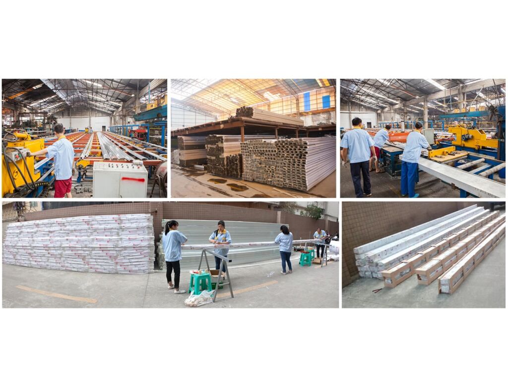 Italy client site: Jiurun cutter operation & door/window aluminum products