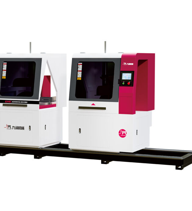 JR-550 Universal Dual-Head Angle Saw for New Energy Vehicle Aluminum Components - Full Machine Setup