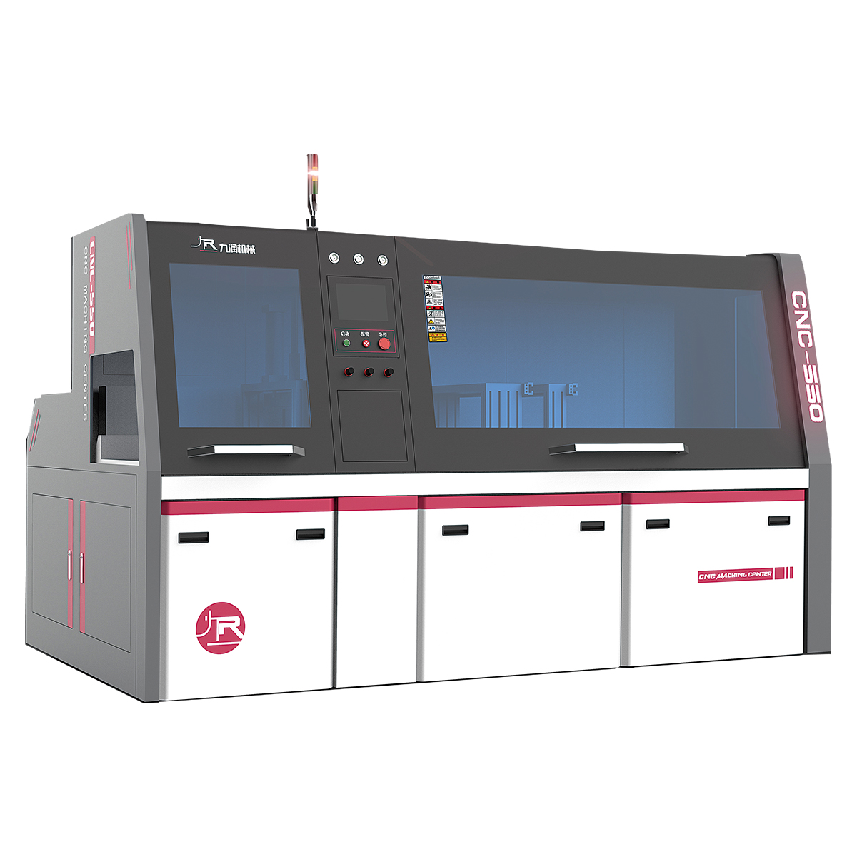 JR-550CNC-3A-1S Fully Automatic Cross-Sectional Aluminum Cutting Machine (Tail-Free Model) - Full Machine Appearance