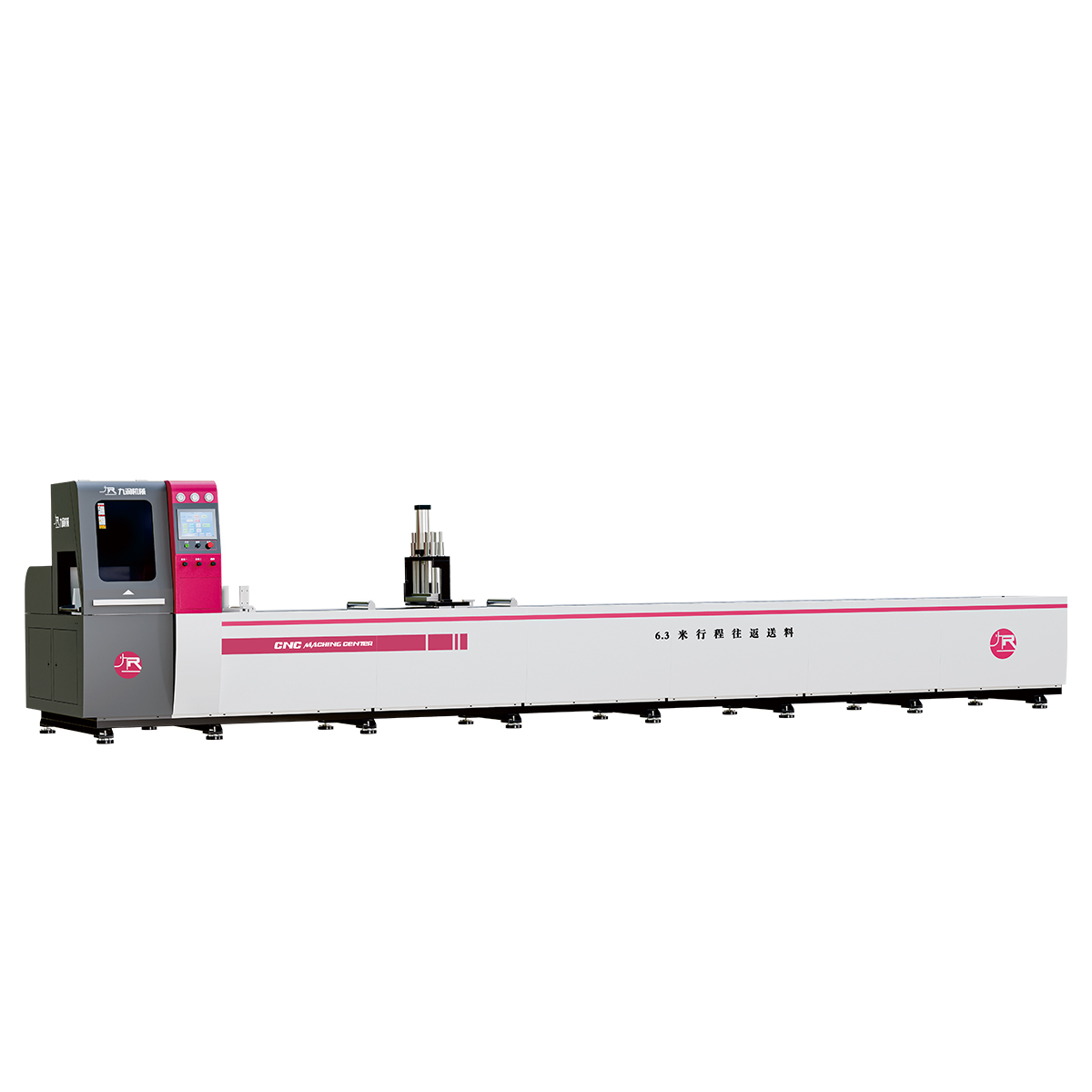 JR-650CNC-3A-1S Fully Automatic CNC Aluminum Cutting Machine with 6-Meter Feeding Stroke (Tail-Free Model)
