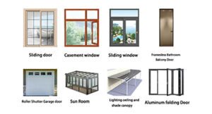 Door & window aluminum profiles processed by Jiurun industrial aluminum cutting machine