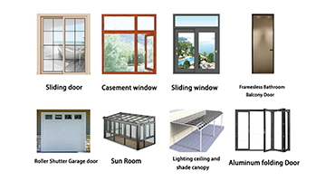Door & window aluminum profiles processed by Jiurun industrial aluminum cutting machine